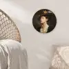 Vrouw - Victoriaans - Portret Wandcirkel kunststof plaat 5mm dik klein -sfeer5