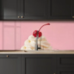 Kers - Slagroom - Roze keuken achterwand 2 middel -sfeer1