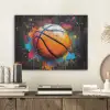 Graffiti - Basketbal - Verf - Sport PET vilt klein -sfeer1