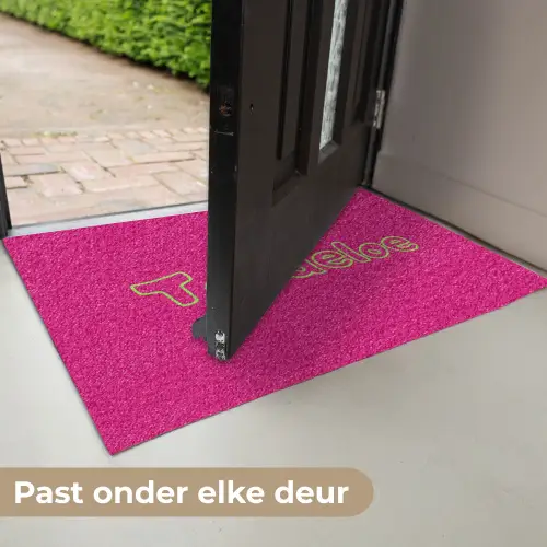 Toedeloe - Groen - Roze Deurmat klein -USP_NL