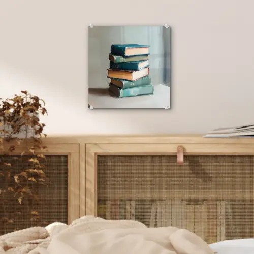 Stapel - Boeken - Groen - Daglicht plexiglas 5mm klein -sfeer4