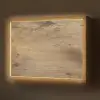 Hout - Bruin - Houtlook Light Box met batterij (Wandlamp) middel -z3d_website