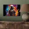 Astronaut - Graffiti - Zwart - Kleuren aluminium wit klein -sfeer2