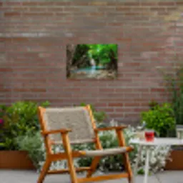 Jungle - Waterval - Planten - Water - Natuur Tuinposter op houten frame 2 cm dik klein -sfeer3