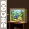 Trein - Bloemen - Kinderen - Natuur Light Box met batterij (Wandlamp kind) middel -USP_websiteoverzichtNL