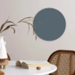 Kleuren - Blauw - Interieur Wandcirkel kunststof plaat 5mm dik klein 188 -sfeer4