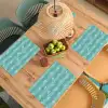 Zee - Dieren - Blauwe krab - Blauw Placemat vinyl groot 368 -zzsfeer5_Kitchenyeah-website