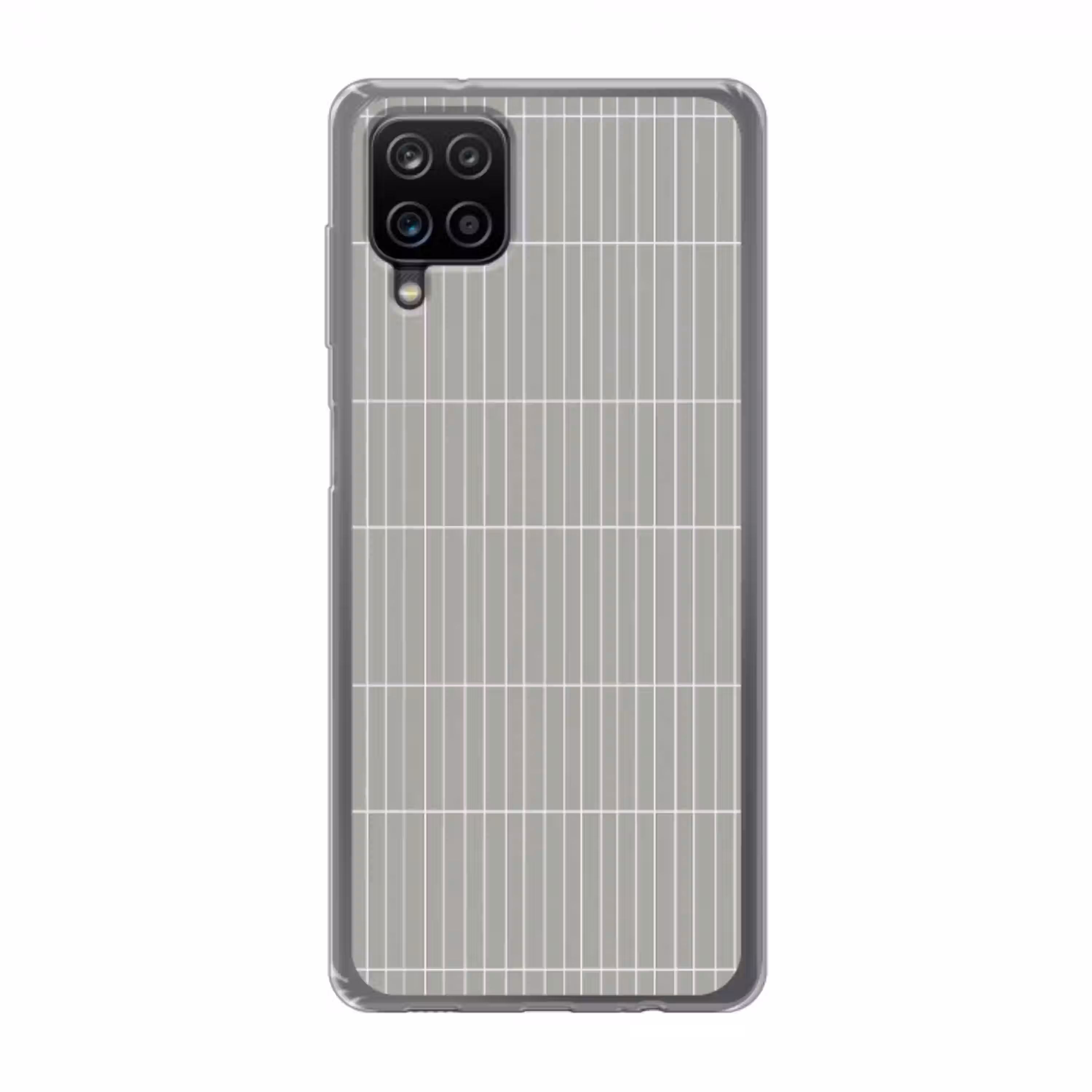 Wandtegel - Verticaal - Lichtgrijs Telefoonhoesje Samsung Galaxy A12 klein 372 -3d