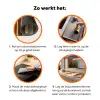 Cactus - Woestijn - Zand - Bruin Inductie beschermer vinyl 3mm klein -zzzzzzz-td-werking