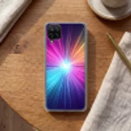 Abstract - Light - Burst - Modern - Colorful Telefoonhoesje Samsung Galaxy A12 klein -sfeer1