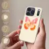Oranje - Vlinder - Minimalistisch Telefoonhoesje iPhone 17 Pro klein -sfeer3_NL
