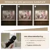 Eenhoorn - Meisje - Roze - Bloemen - Sprookje Light Box met batterij (Wandlamp kind) middel -USP_dimbaarNL