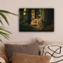 Vos - Bos - Slapen canvas 2cm klein -sfeer1