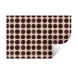 Stippen - Patroon - Bruin Muursticker klein 286 -3d