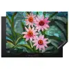 Bloemen - Roze - Glasmozaïek Inductie beschermer vinyl 3mm klein -3d