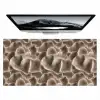 Waaiervorm - Beige - Vezel textuur Muismat XXL klein 681 -zzz3d