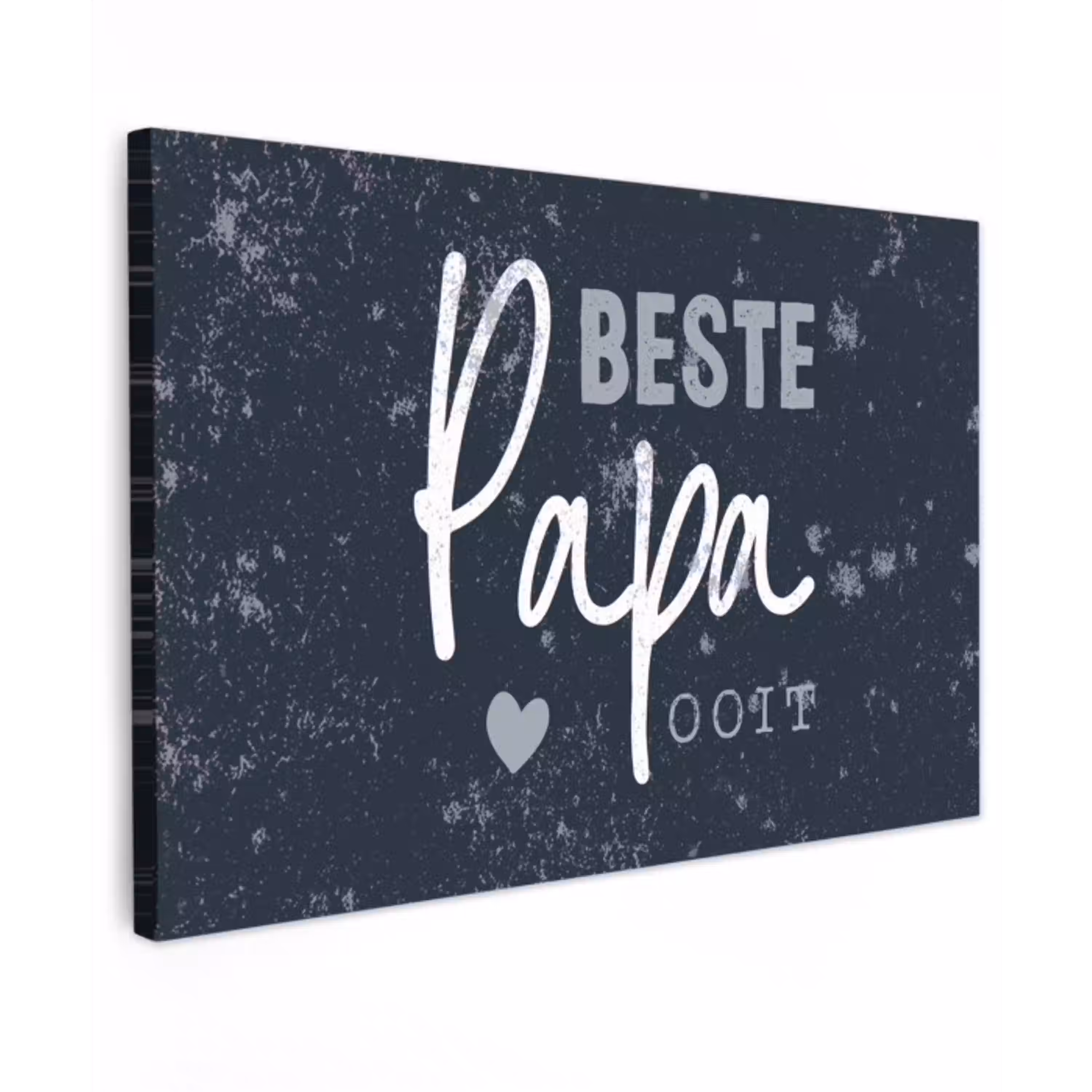 Cadeau voor man - Quote - Vaderdag - Beste papa ooit - Spreuken canvas 2cm klein -z3d