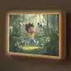 Jongen - Voetbal - Bos Light Box met batterij (Wandlamp kind) middel -z3d_website