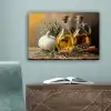 Stilleven - Olijfolie - Knoflook - Kruiden canvas 2cm klein -sfeer4