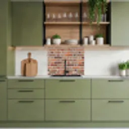 Bakstenen - Aardetinten - Muur - Rustiek keuken achterwand 2 middel 865 -sfeer3