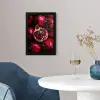 Granaatappel - Rood - Fruit fotolijst zwart zonder passe partout klein -sfeer4