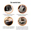Orchidee - Bloemen - Planten - Botanisch Inductie beschermer vinyl 3mm klein -zzzzzzz-td-werking