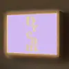 Dream - Paars - Typografisch Light Box met batterij (Wandlamp) middel -z3d_website