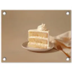 Vanilletaart - Cake - Romig tuinposter los doek klein -3d