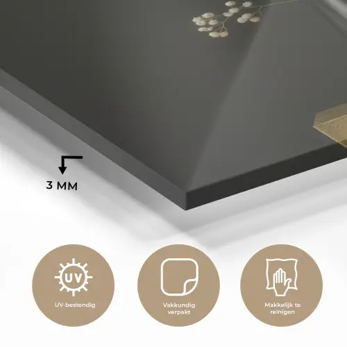Bloembollen - Wit - Vaas - Minimalistisch plexiglas 5mm klein -sfeer2