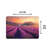 Lavendelveld - Quote - Zonsondergang Placemat vinyl groot -specs
