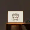 Luiaard - Dieren - Bohemian - Boho Light Box met batterij (Wandlamp kind) middel -sfeer1_kind