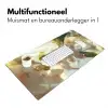Bloesems - Wit - Zonnestralen -  Bloemblaadjes Muismat XXL klein -sfeer4