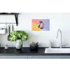 Koptelefoon - Mintgroen - Draad Muursticker klein -keuken