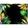 Bladeren - Groen - Geel - Verf - Jungle tuinposter los doek klein -3d