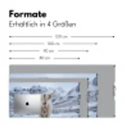 Schotse Hooglander - Sneeuw - Bergen - Winter Muismat XXL klein -ysfeer5_duits