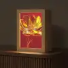 Bloem - Goud - Glazen Light Box met kabel (Tafellamp) klein -z3d_website