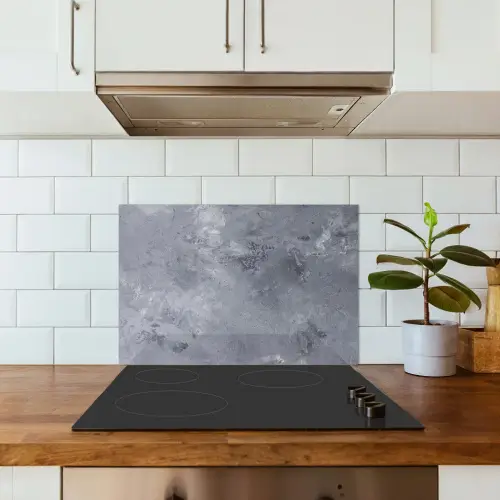 Wolken van Beton keuken achterwand spatscherm klein -sfeer2