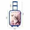 Kitten - Vlinders - Paars - Bloemen Kinderkoffer - Blauw klein -productfoto_formaten