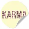 Karma - Luipaardprint - Geel Wandcirkel behangsticker klein -3d
