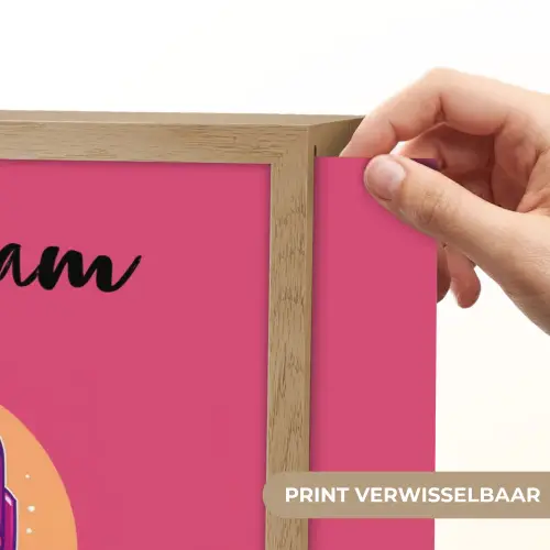 Superheld - Jongens - Rood - Paars Light Box met batterij (Wandlamp kind) middel -USP_websiteprintNL
