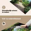 Doorkijk - Landschap - Bloemen - Pad - Uitzicht Inductie beschemer met haakjes middel -ky-schoon-nl