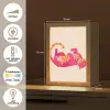 Tijger - Roze - Oranje Light Box met kabel (Tafellamp) klein -USP_NL