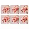 Orchidee - Bloemen - Roze - Bloemblaadjes onderzetter kurk middel -3d