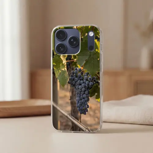 Druiven - Wijngaard - Zonlicht Telefoonhoesje iPhone 17 Pro klein -sfeer2
