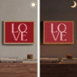 Love - Rood - Hatjes Light Box met batterij (Wandlamp) middel -sfeer3