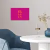 Oh la la - Roze - Oranje - Minimalistisch poster papier klein -sfeer3