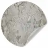Beton  - Grijs - Muur Wandcirkel behangsticker klein 186 -3d