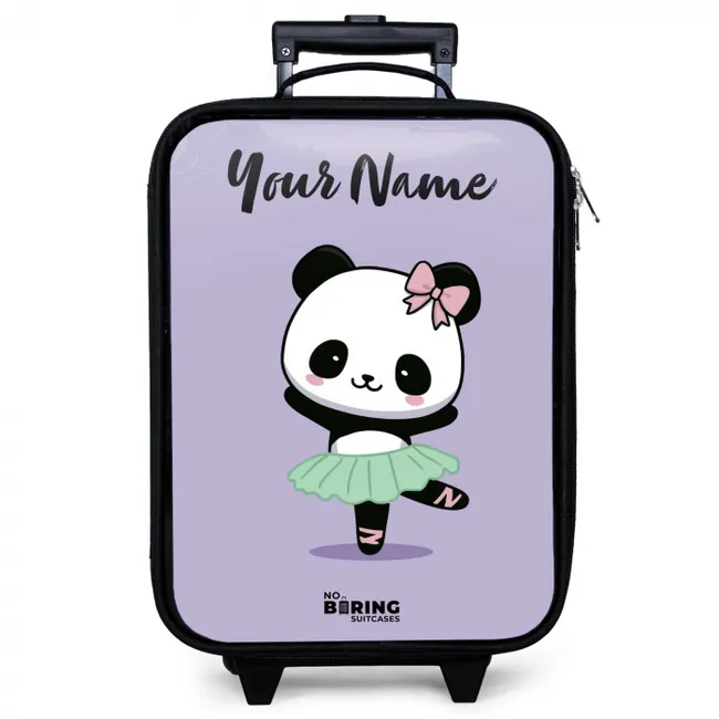Children's suitcase with name - Kawai - Ballet - Panda