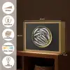 Sardines - Vissen - Rond - Zwart Light Box met batterij (Wandlamp) middel -USP_websiteoverzichtNL