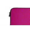 Smile - Stippen - Roze laptophoes neopreen klein -detail